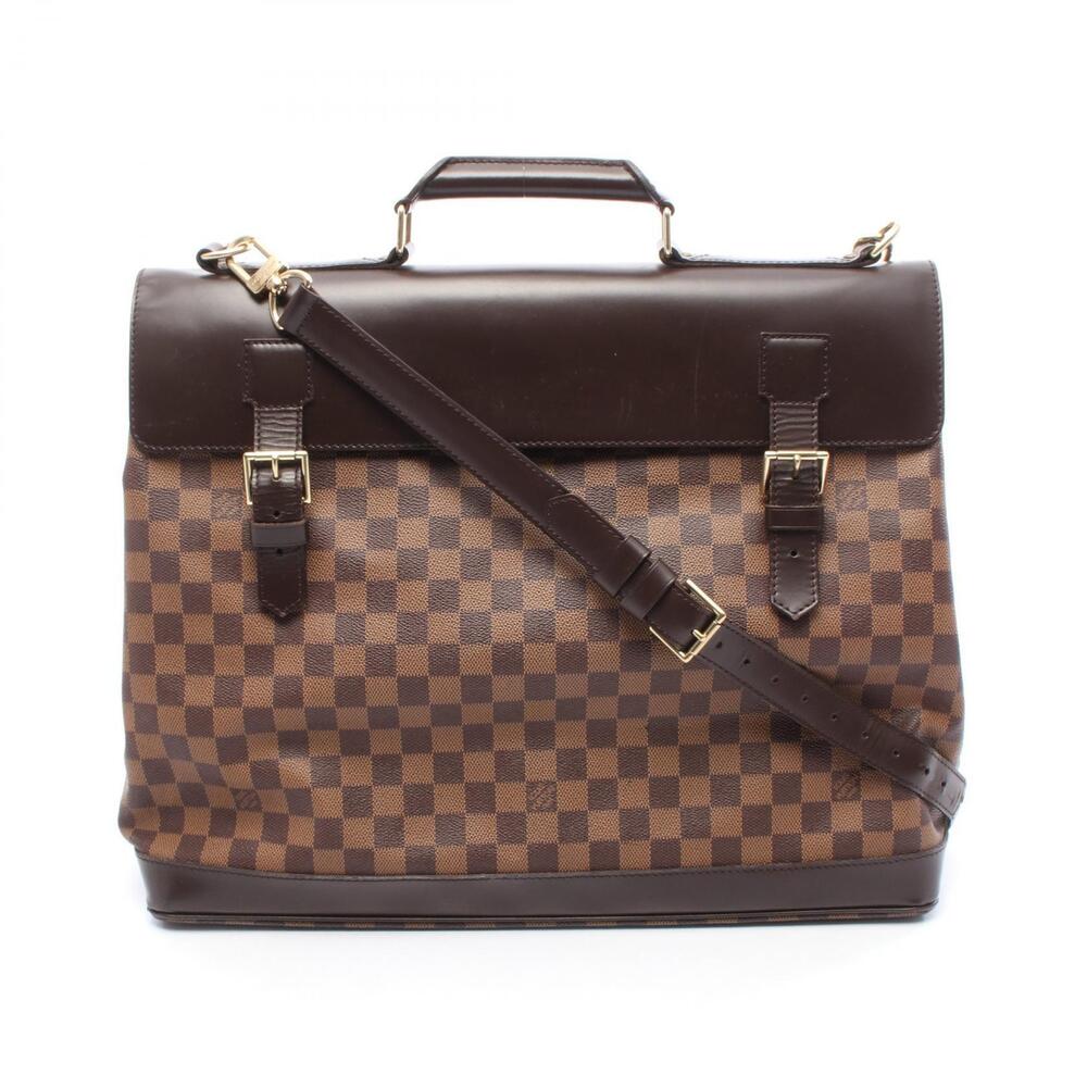 Louis Vuitton West End Boston Bag canvas leather Damier brown